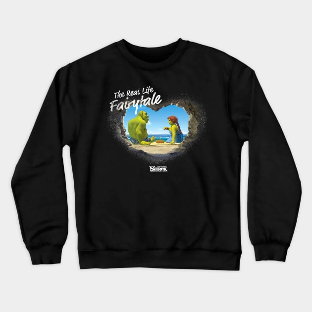 Shrek and Fiona Real Life Fairy Tale Crewneck Sweatshirt by jadolomadolo